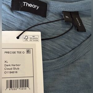 Theory Men's Slate Gray Short Sleeve Tee